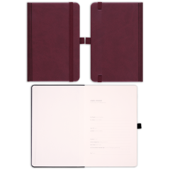 9x14 Lastikli ve Kalemlikli Defter Bordo