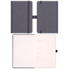 9x14 Lastikli ve Kalemlikli Defter Füme