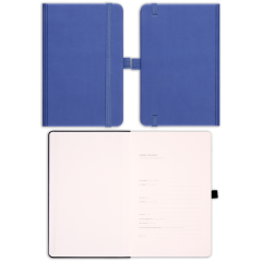 9x14 Lastikli ve Kalemlikli Defter Koyu Mavi