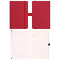 9x14 Lastikli ve Kalemlikli Defter Kırmızı