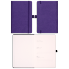 9x14 Lastikli ve Kalemlikli Defter Mor