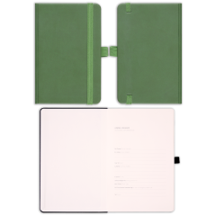 9x14 Lastikli ve Kalemlikli Defter Yeşil