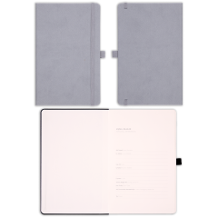 13x21 Lastikli ve Kalemlikli Defter Gri