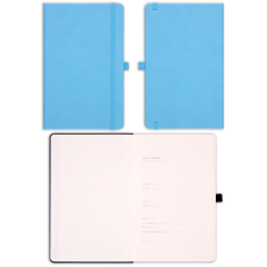 13x21 Lastikli ve Kalemlikli Defter Mavi