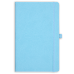 13x21 Lastikli ve Kalemlikli Defter Açık Mavi
