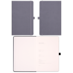 13x21 Lastikli ve Kalemlikli Defter Füme