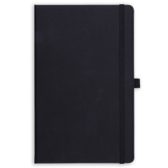 13x21 Lastikli Kalemlikli ve Cepli Defter Siyah