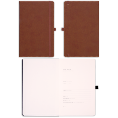 13x21 Lastikli Kalemlikli ve Cepli Defter Taba
