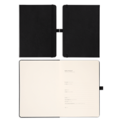 15x21 Lastikli ve Kalemlikli Defter Siyah