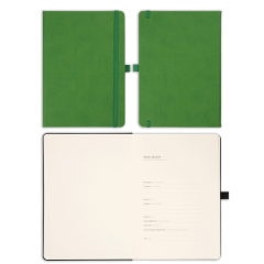 15x21 Lastikli ve Kalemlikli Defter Yeşil