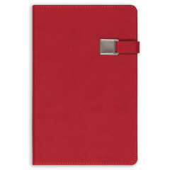 13x21 Metalli Defter Kırmızı