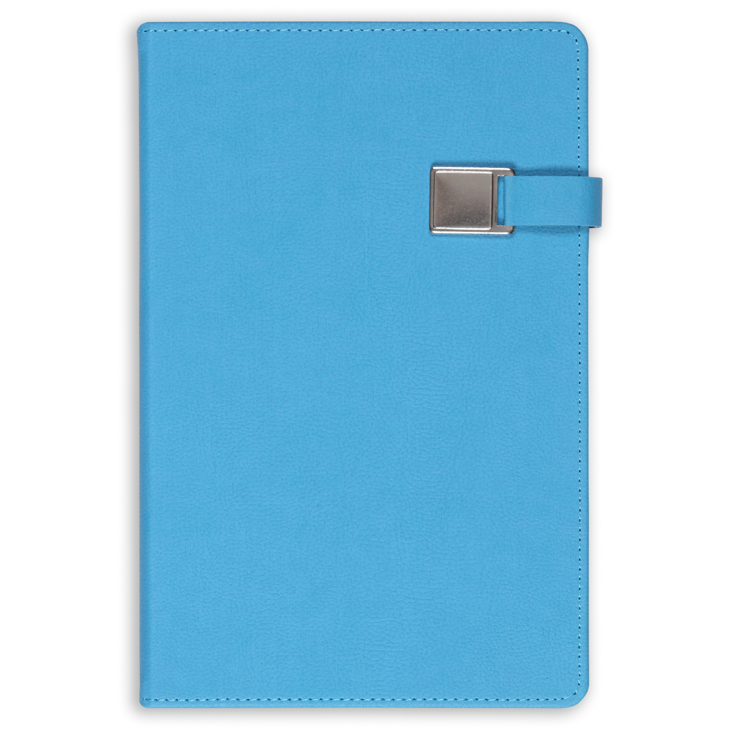 13x21 Metalli Defter Mavi