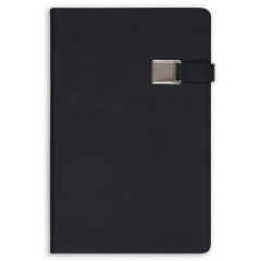 13x21 Metalli Defter Siyah