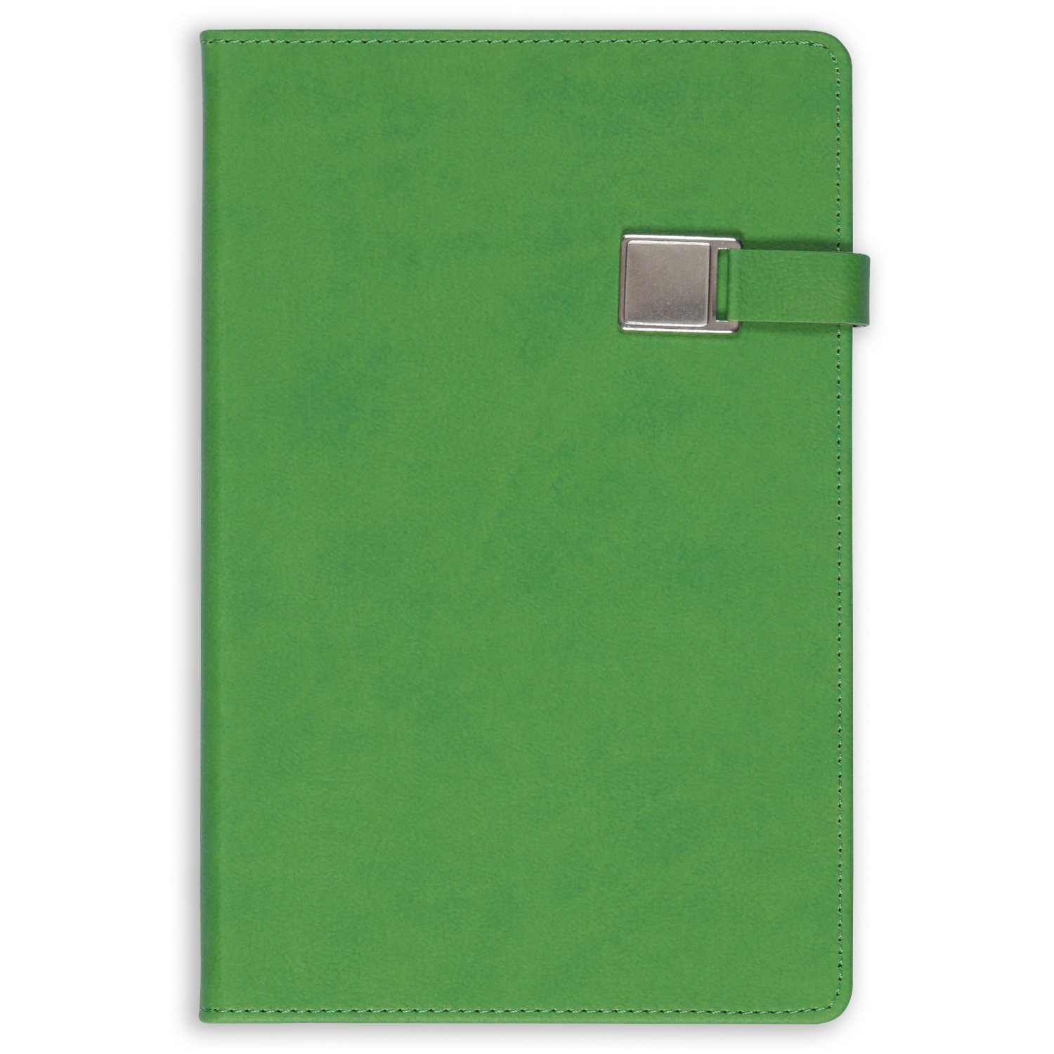 13x21 Metalli Defter Yeşil