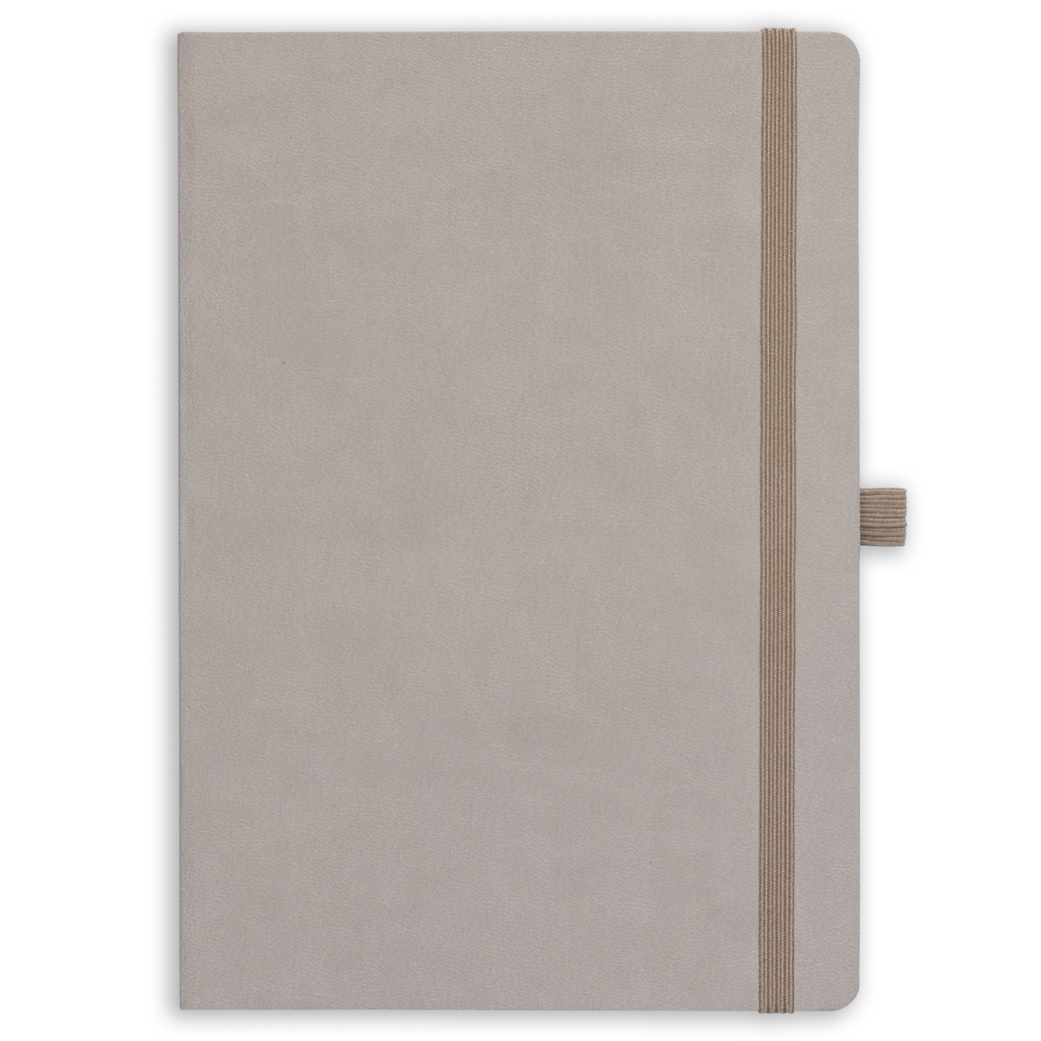 15x21 Esnek Lastikli Kalemlikli ve Cepli Defter Bej