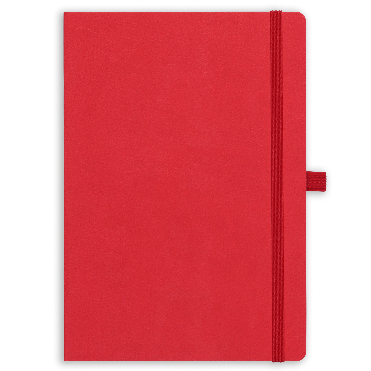 15x21 Esnek Lastikli Kalemlikli ve Cepli Defter Kırmızı