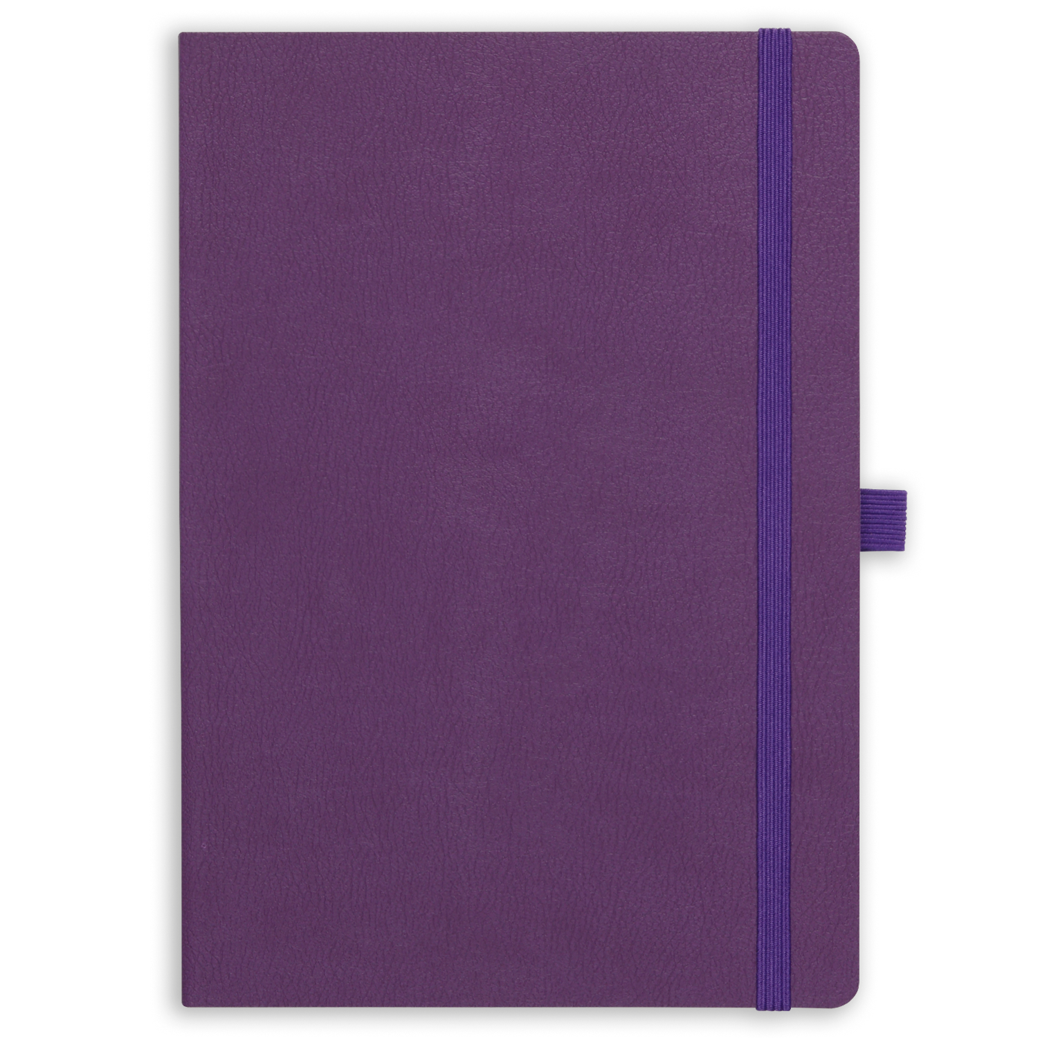 15x21 Esnek Lastikli Kalemlikli ve Cepli Defter Mor