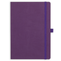15x21 Esnek Lastikli Kalemlikli ve Cepli Defter Mor