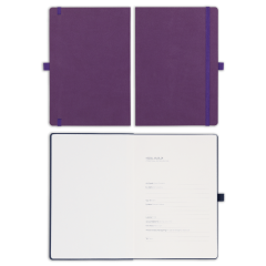 15x21 Esnek Lastikli Kalemlikli ve Cepli Defter Mor