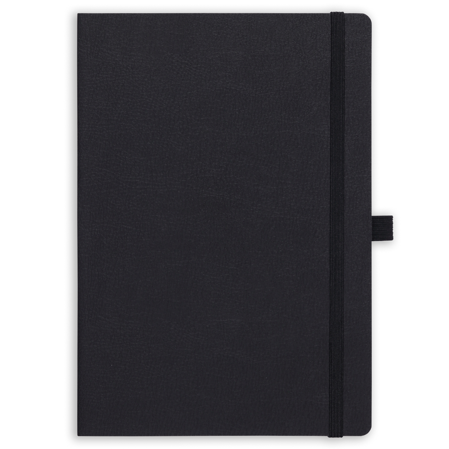15x21 Esnek Lastikli Kalemlikli ve Cepli Defter Siyah