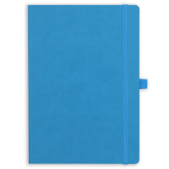15x21 Esnek Lastikli Kalemlikli ve Cepli Defter Turkuaz