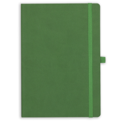 15x21 Esnek Lastikli Kalemlikli ve Cepli Defter Yeşil
