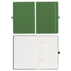 15x21 Esnek Lastikli Kalemlikli ve Cepli Defter Yeşil